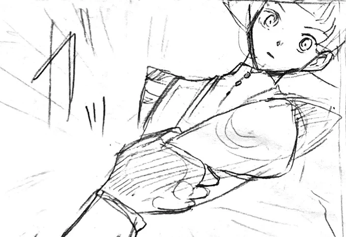 904日目、朝30分間描きました!  ずっと悩んでいたコマが埋められたー!!