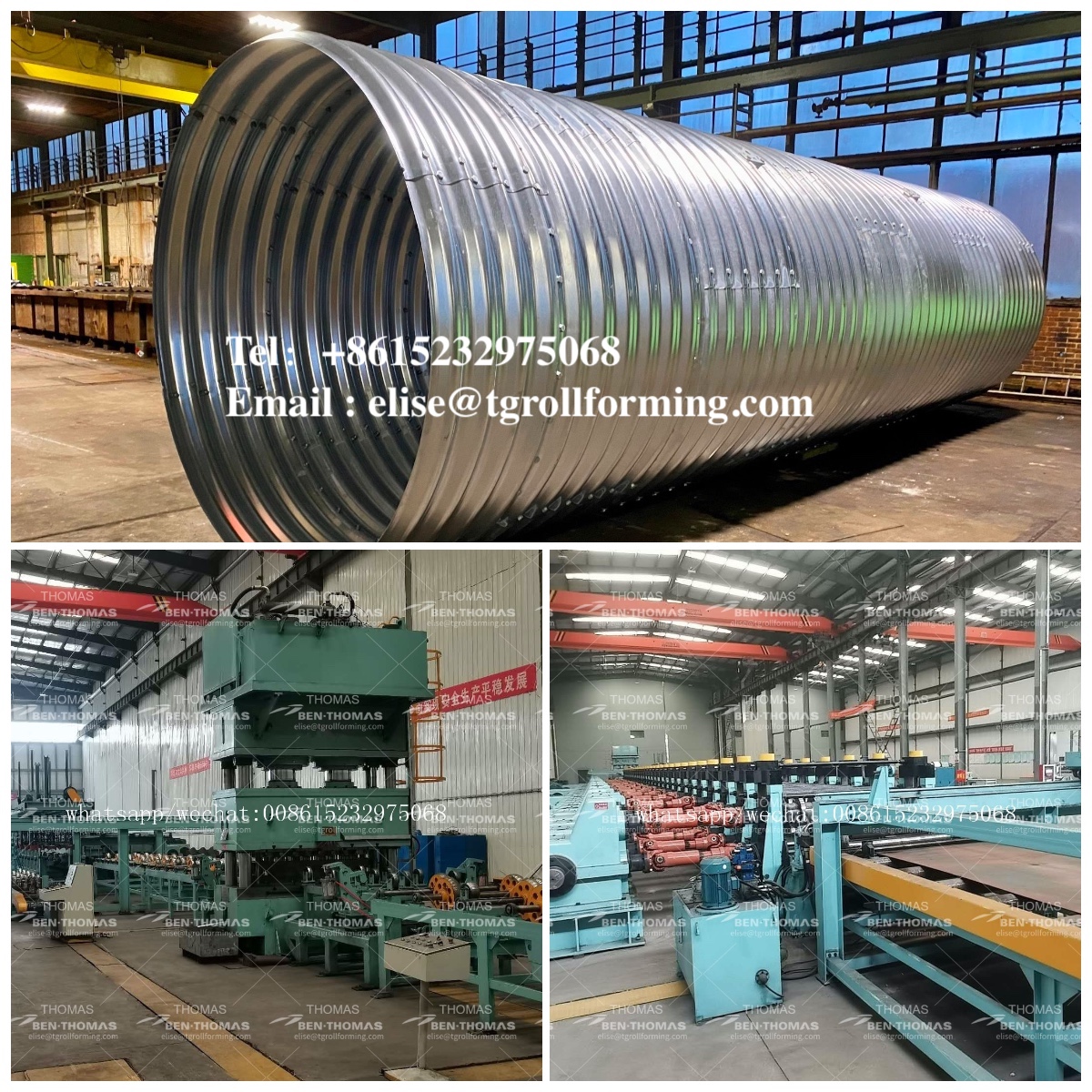 EliseMachinery's tweet image. #culvertmill #drainagepipe #CorrugatedSteel #corrugatedmetal #pipe #corrugatedmetalpipe#Corrugatedsteelculvert  #Corrugatedsteelculvertmanufacturer  #corrugatedsteelpipe #roadconstruction #metalboxculvert #BigSpanSteelBridge #culvertpipe #cmp #свмгт #metalculvert