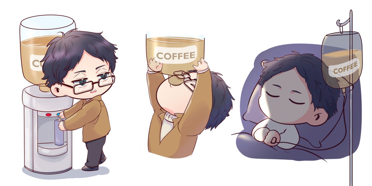 coffee is life for this guy 
#Haikyuu 
#akaashikeiji