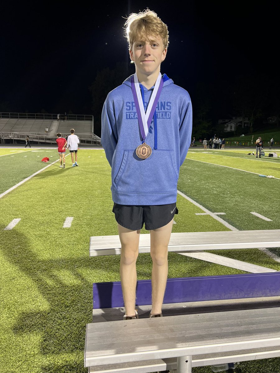 HempfieldAreaTF's tweet photo. Congratulations to sophomore @lmsnider07 in taking 6th in the 3200 with a PR of 9:46.33! https://t.co/L8efIfXMKa