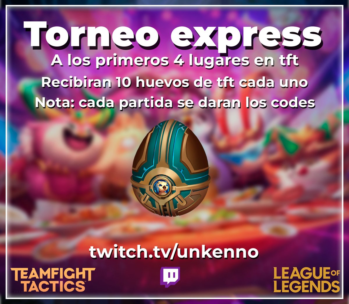 KennoGang's tweet photo. estare dando codigos de tft amiguitos para que se den uan vuelta y participen :D https://t.co/zudbKkhbm3
#LeaguePartner #LPP #LeagueOfLegends #MemoTFT #LPPLatam https://t.co/zr5unsfuJH