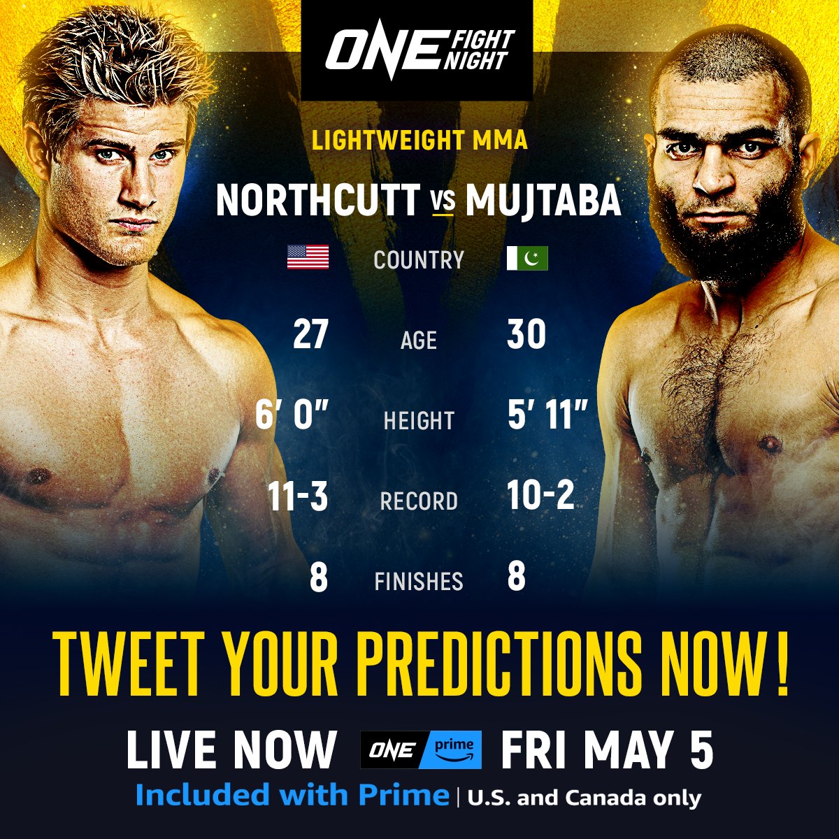 ONE Championship on Twitter "🚨 PREDICT & WIN 🚨 Tweet your prediction