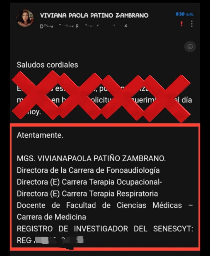 evelyn_anguieta's tweet photo. Cómo podemos esperar predisposición y sobretodo organización cuando la Lcda Viviana Patiño preside ¡TRES carreras! dentro nuestra Escuela, yo le pregunto, ¿Se da el tiempo para poder organizar esas TRES carreras? Quizás no sea ilegal, ¿pero si es LEGÍTIMO? https://t.co/xu2uPJEIqv