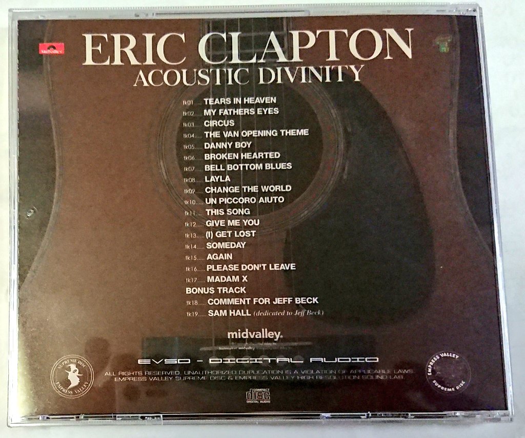 70 s rock on twitter eric clapton acoustic divinity 1cd evsd