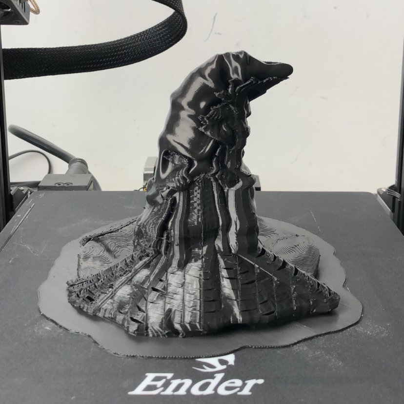 Which Hogwarts house would you be assigned? Let the Sorting Hat do its job!💫🎩 #3dprinting #harrypotter Printed on Ender-3S1, the first direct drive ender 3d printer: bit.ly/ender-3-S1 thingiverse:5868206 #3Dprinting #3dartwork #creality #ender #sortinghat #hogwarts