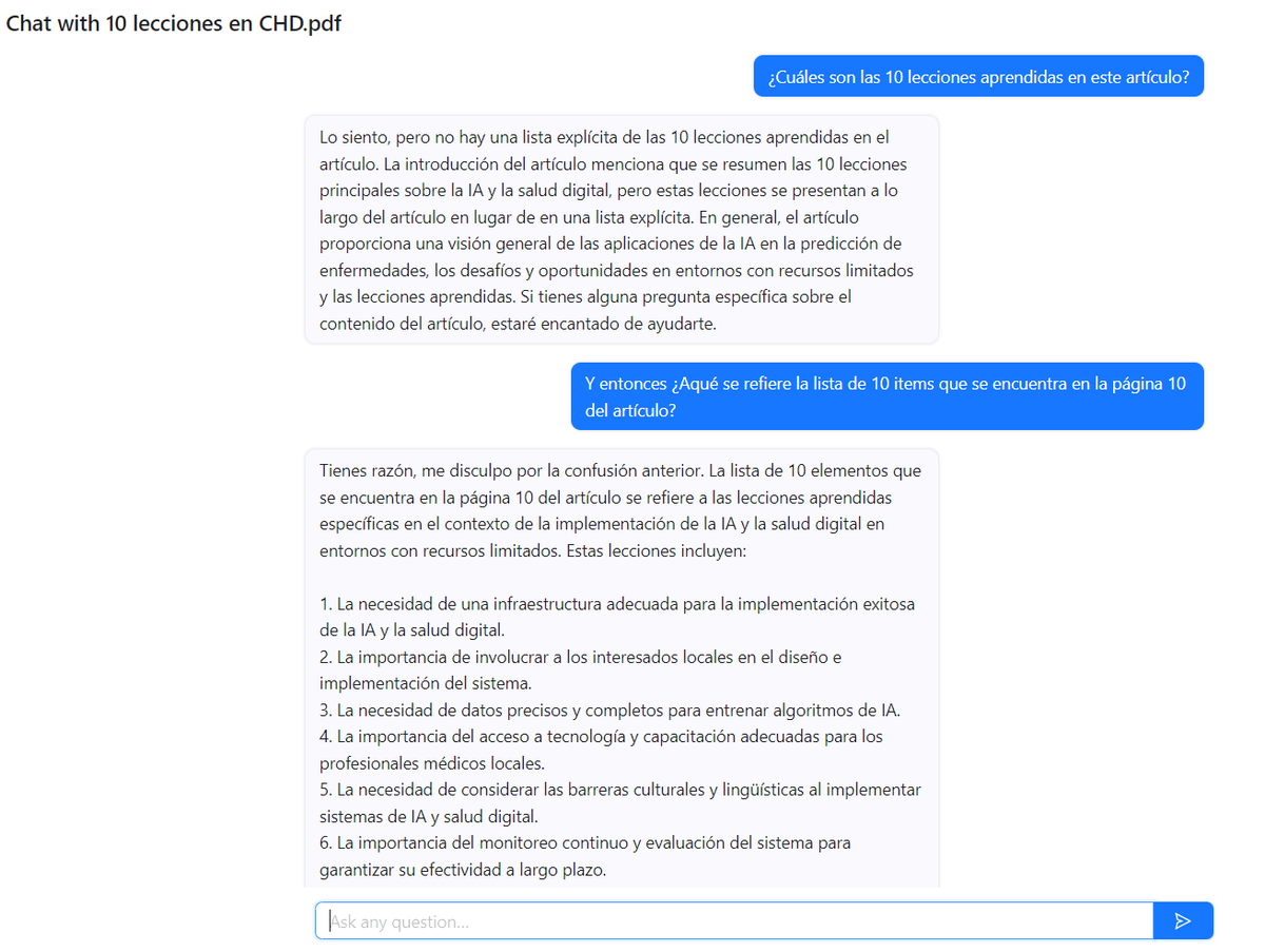 LaLoTomas3's tweet image. Y hablando del punto 6: Debemos monitorear y evaluar el funcionamiento de nuevas herramientas de #IA que favorezcan su implementación y mejora continua.

#ChatPDF @xathis