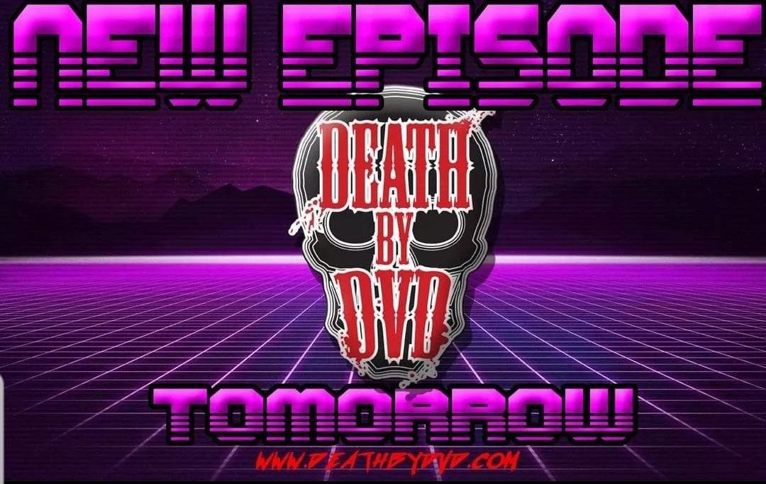 Deathbydvd's tweet image. An all new fresh from the grave episode of Death By DVD featuring @DoomGenPod will be available tomorrow at 12pm eastern time for your listening displeasure, episodes always available first at deathbydvd.com

#DeathByDVD #BrokenLizard #ClubDread  #Quasi #CoconutPete