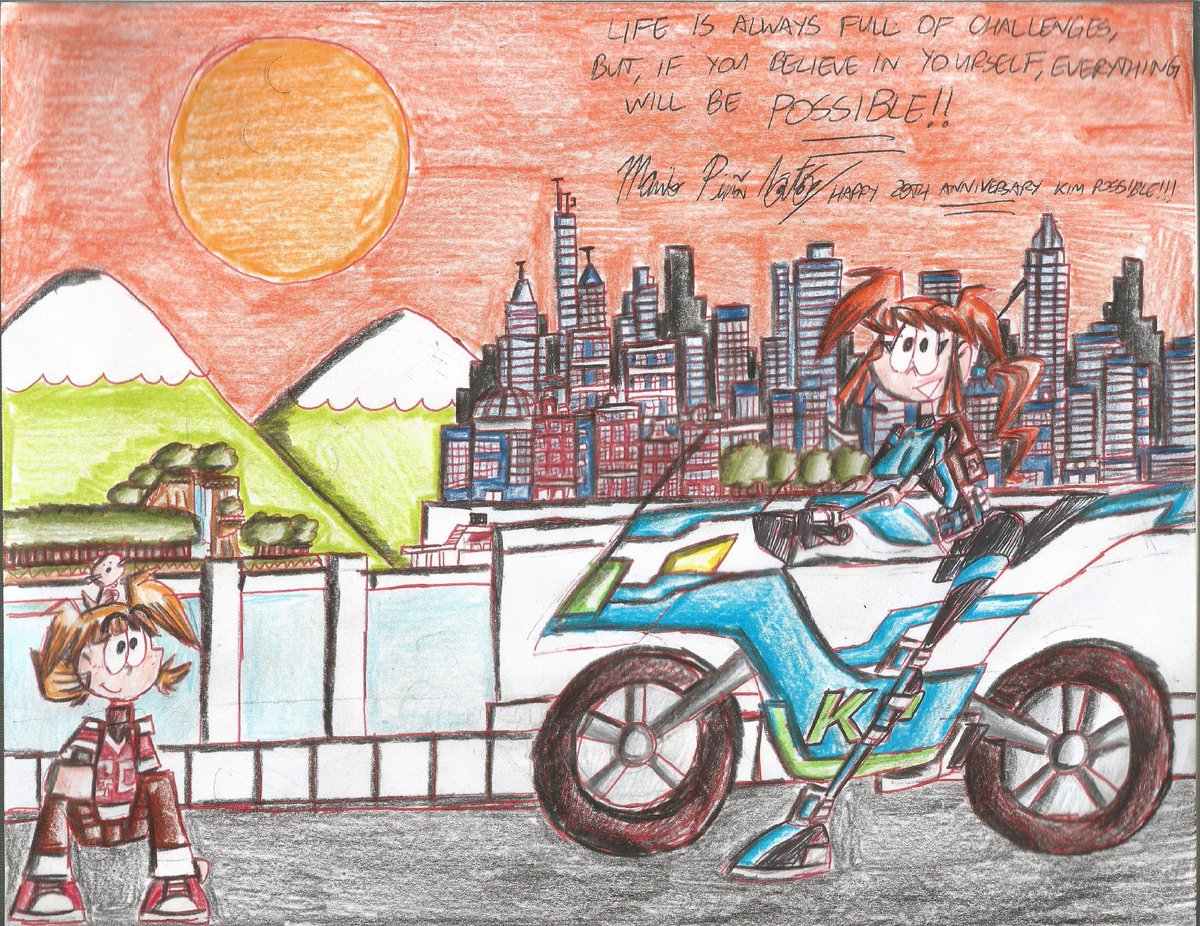 Matsumaru_kun's tweet photo. Countdown to the MarioStrikerMurphy Weekend.

Call Me, Beep Me, If You Wanna Reach Me!

#KimPossible 
#RonStoppable
#BobSchooley
#MarkMcCorkle
#StephenSilver
#Disney
#Middleton
#sunset
#motorcyclegirl https://t.co/bC2SlWX6QJ