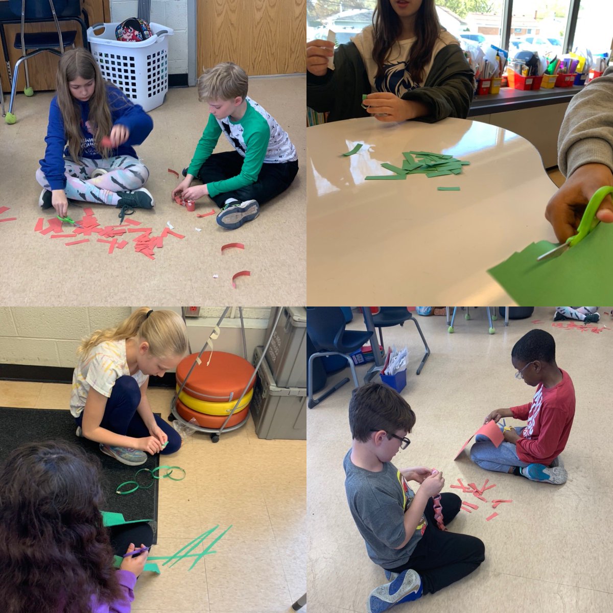 STEM team challenge. Who can make the longest paper chain in 15 minutes? #teamtwain #fraserfamily <a href="/dawn_schop/">Dawn Schop</a>