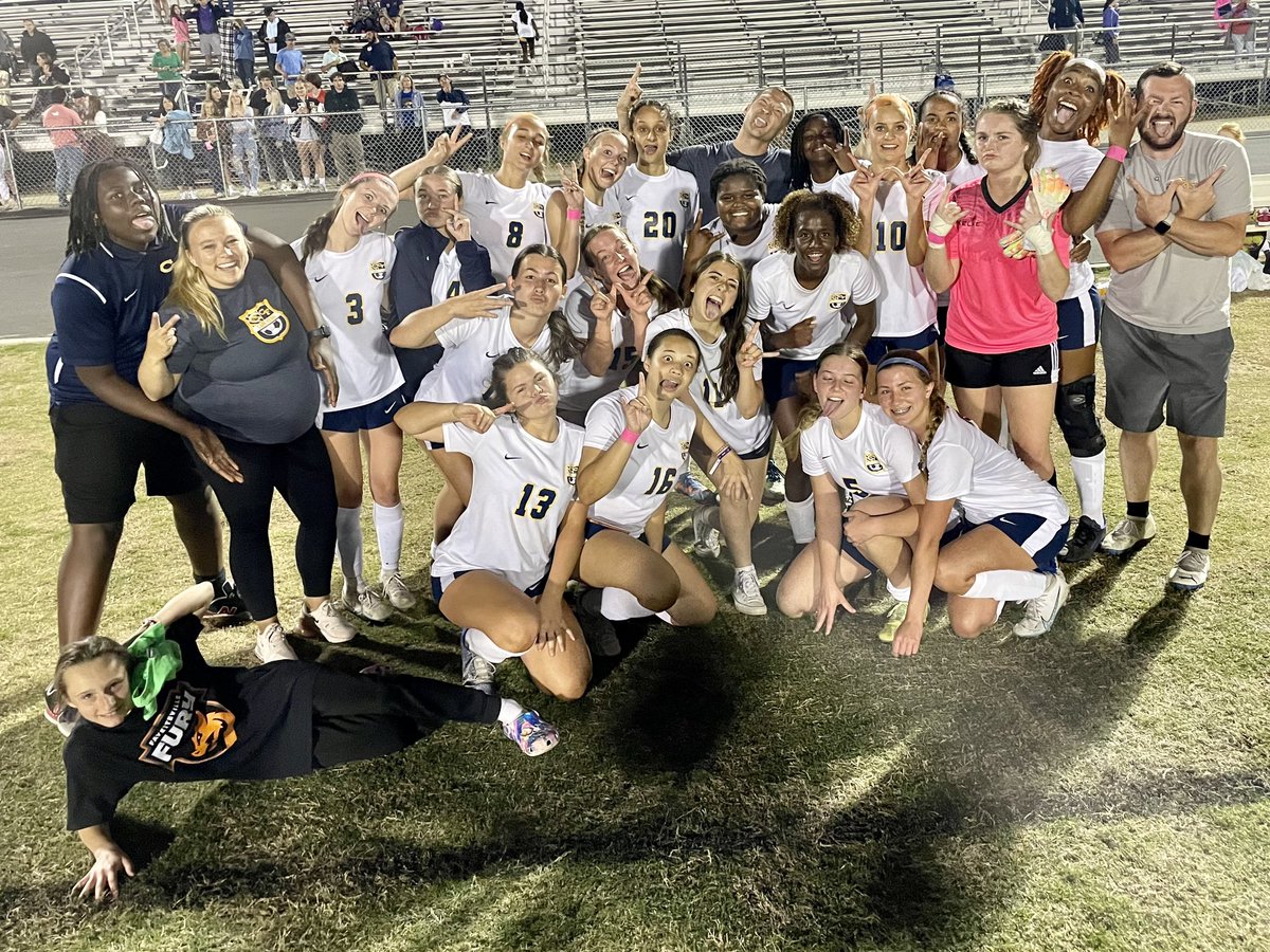 DentJonathan11's tweet photo. Congrats to the @CFHAnnouncement Colts Girl’s Soccer Team and Coach Pagan for winning the United 8 Conference in a 2OT win over Grays Creek. The conference tourney starts Monday at our place. Hope to see you there! @BryanPa17313648 https://t.co/txn9PaW9lu