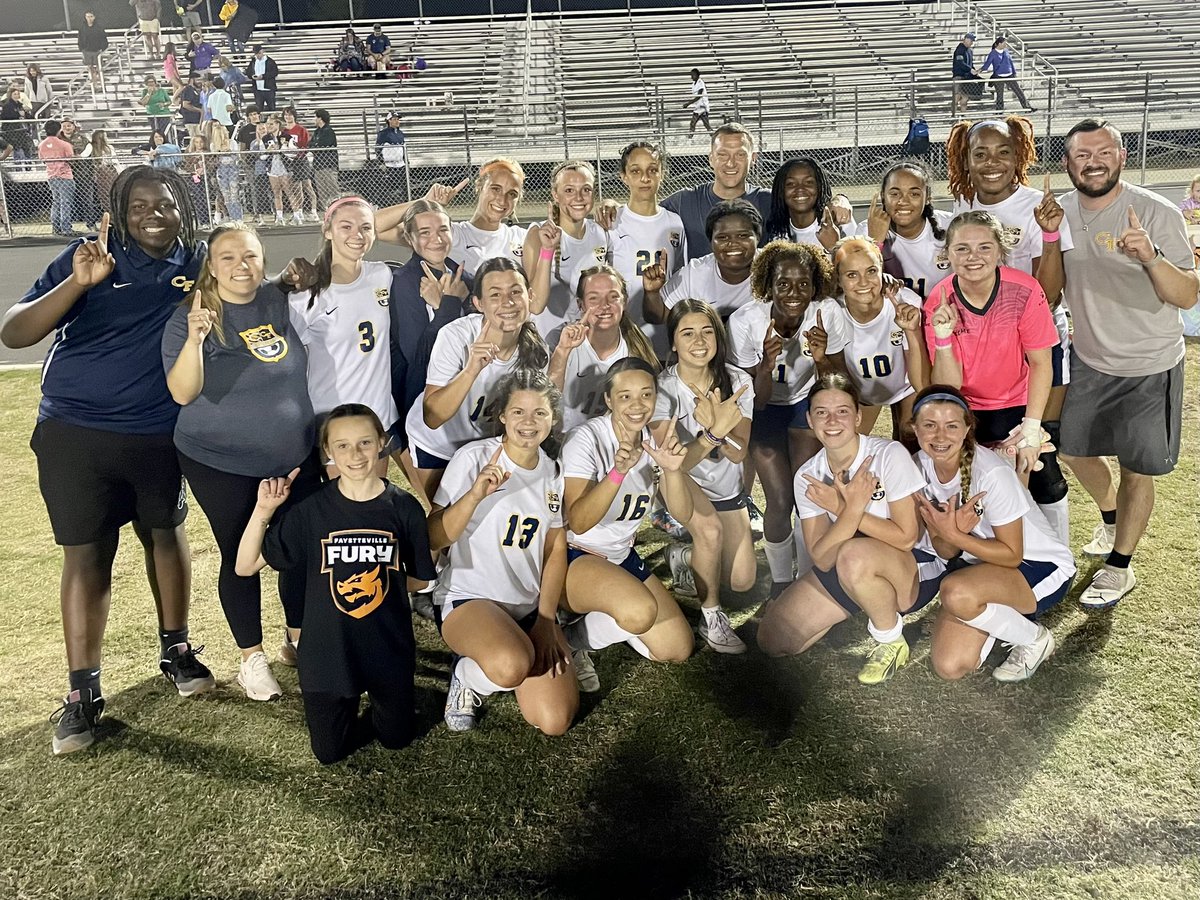 DentJonathan11's tweet photo. Congrats to the @CFHAnnouncement Colts Girl’s Soccer Team and Coach Pagan for winning the United 8 Conference in a 2OT win over Grays Creek. The conference tourney starts Monday at our place. Hope to see you there! @BryanPa17313648 https://t.co/txn9PaW9lu