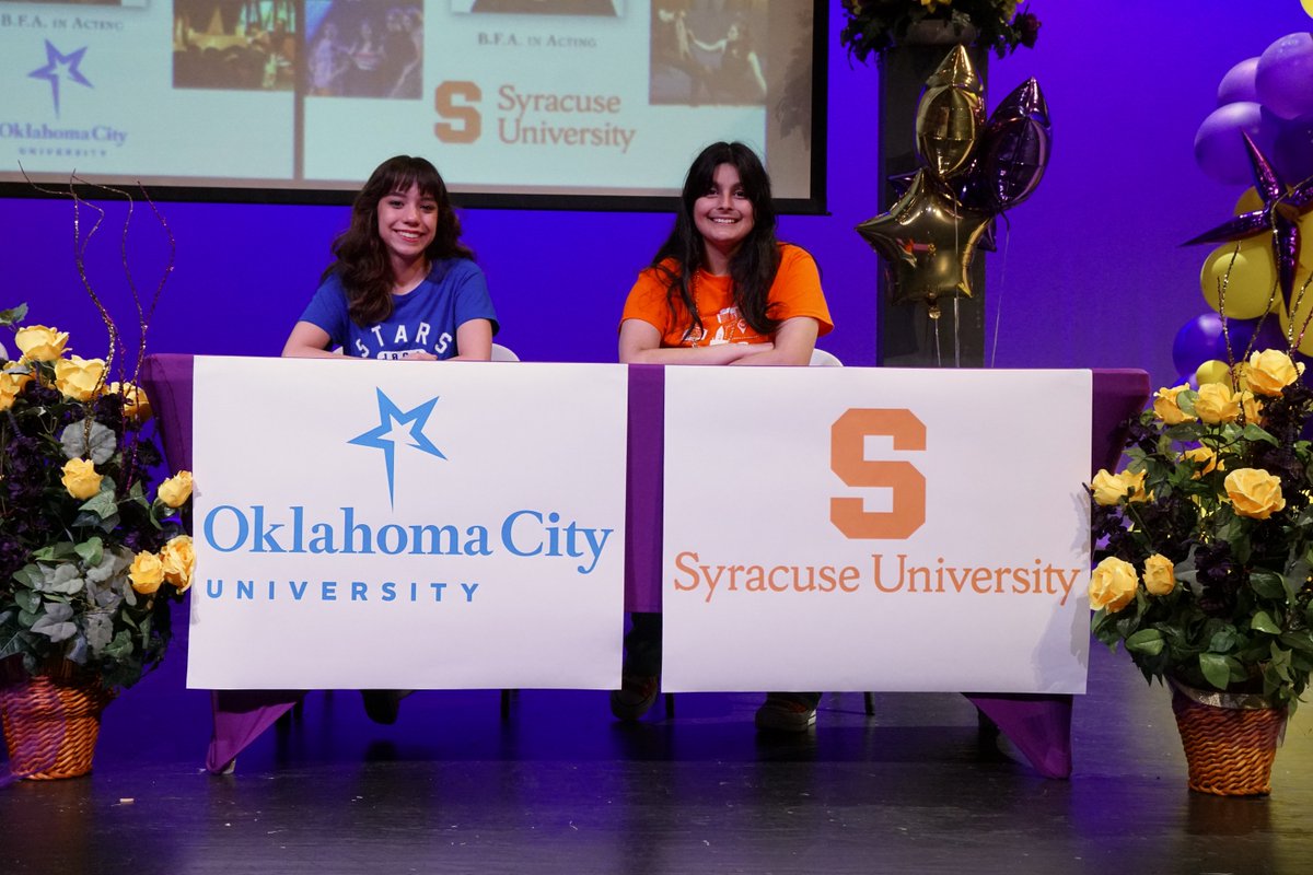 McAllenISD's tweet image. The camera loves them and so do these Universities🎭 

McHi Theatre&apos;s commitment celebration!

Visit 🔗lnk.bio/mcallenisd for more photos from this event