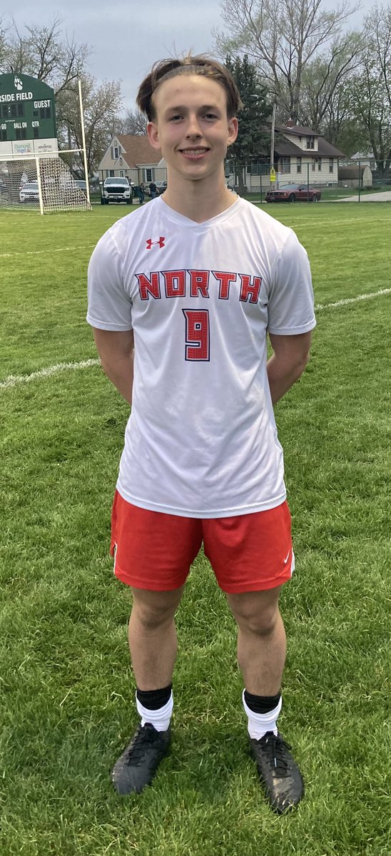 North Varsity beats SC West 8-0.  Michael Avery sets modern day (since 2011) school record with 5 goals in the first half and 6 total for the game.