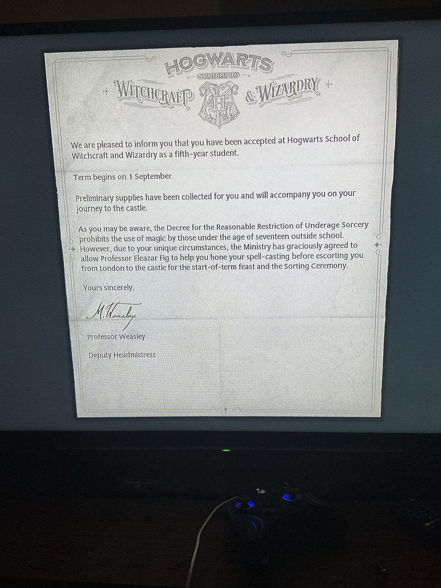 TheSayingsGamer's tweet photo. #wizardingworld #harrypotter #hogwartslegacy  #gamer  #GamingLife #Hogwarts #Xbox #Hogwartsschool #GamePass https://t.co/74iubjzZaL