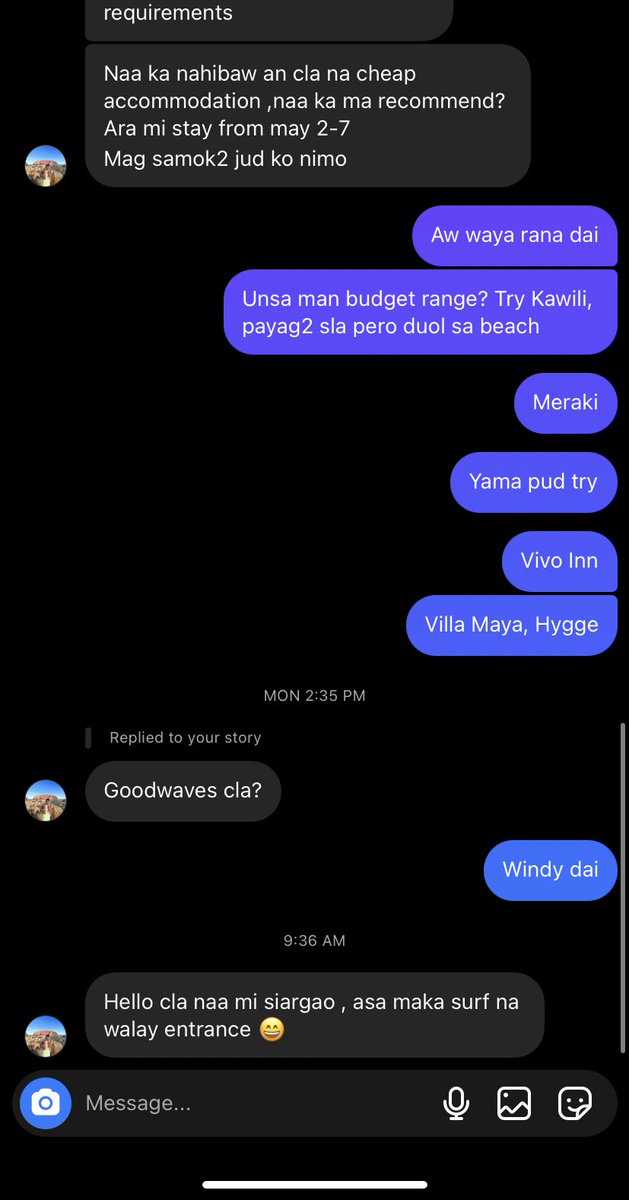 belluh28's tweet photo. When a highschool schoolmate keeps asking for tips/questions about Siargao for weeks now but I never received a “thank you”…. Lol bitch bye https://t.co/GHbCfZeH2g