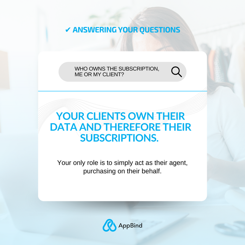 Organize your clients' subscriptions and give them peace of mind with AppBind! 🌟 

🤝 With AppBind, your clients can rest assured that their subscriptions are in good hands, allowing them to focus on what they do best. 

➡ Get started here: appbind.com
 
#AppBind