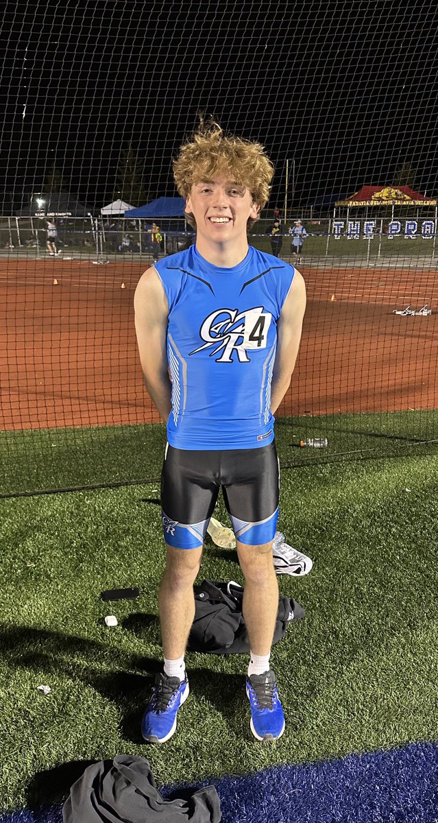 BCrockettrack's tweet photo. Congrats to Nolan Milas, Kane county Champion and school record in the 200m. 21.87 FAT. https://t.co/RlXwRueDTO