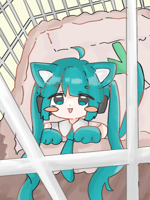    #初音ミク #イラスト