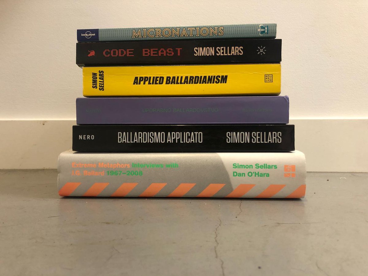 My books. A life lived in the edge states, backing away from whatever’s on the inside

#codebeast #appliedballardianism #jgballard #micronations