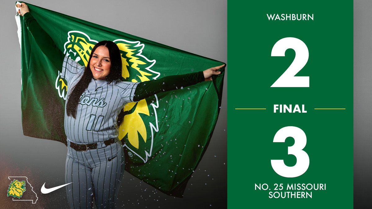 KARA AMOS WALKOFF HOME RUN!

Survive and advance for the No. 25 Lions beating Washburn 3-2. Emily Perry, Katie Gray and Amos hit solo home runs.

Southern to play Missouri Western tomorrow at 1:30pm. #LetsRoar