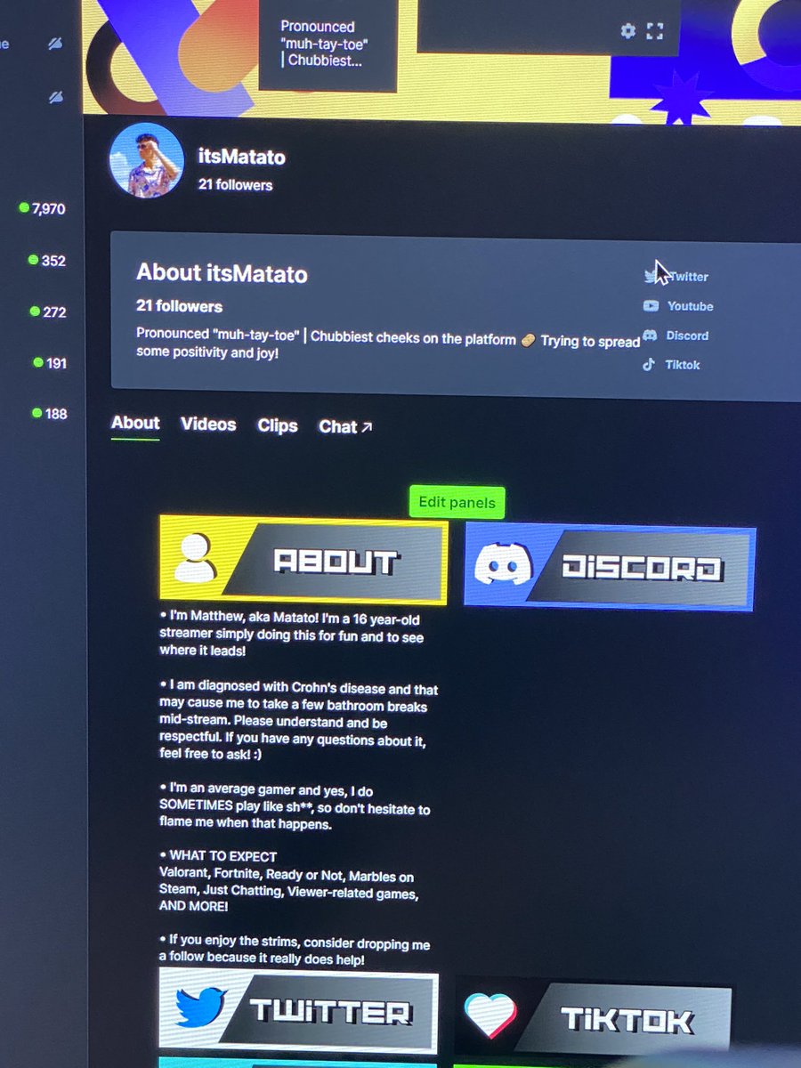 Going live right now on Kick for the first time! Lurks and tabs appreciated! #Kick #KickStreaming

kick.com/itsMatato

kick.com/itsMatato