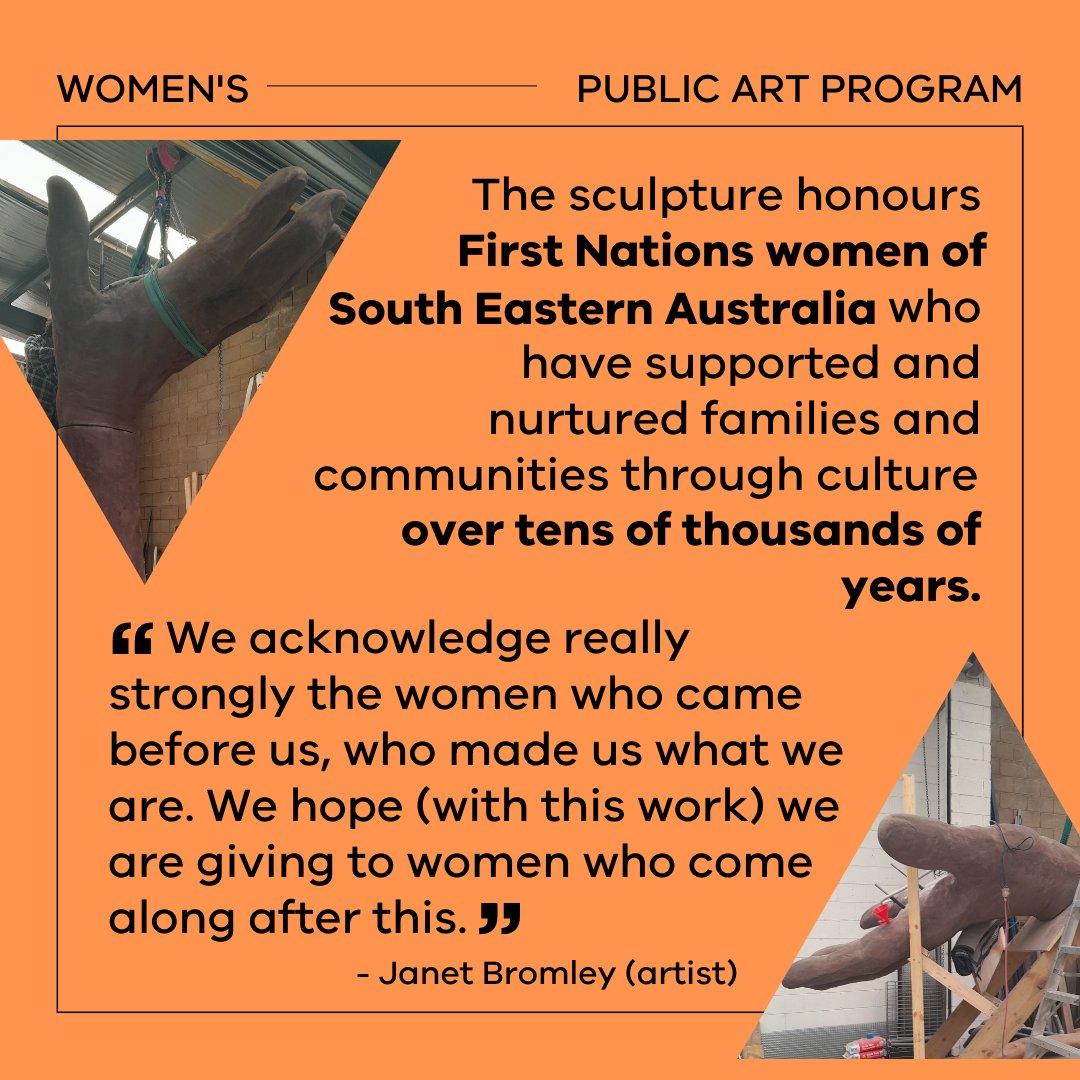 Victorian Dept of Families, Fairness & Housing (@vicgovdffh) on Twitter photo Introducing the next Victorian Women’s Public Art Program artwork: Creative Resilience. 
It’s a celebration of the strength and creativity of First Nations women of South Eastern Australia and stands 4.6m tall in front of <a href="/QVWCmelb/">QVWC</a> Introducing the next Victorian Women’s Public Art Program artwork: Creative Resilience. 
It’s a celebration of the strength and creativity of First Nations women of South Eastern Australia and stands 4.6m tall in front of <a href="/QVWCmelb/">QVWC</a>