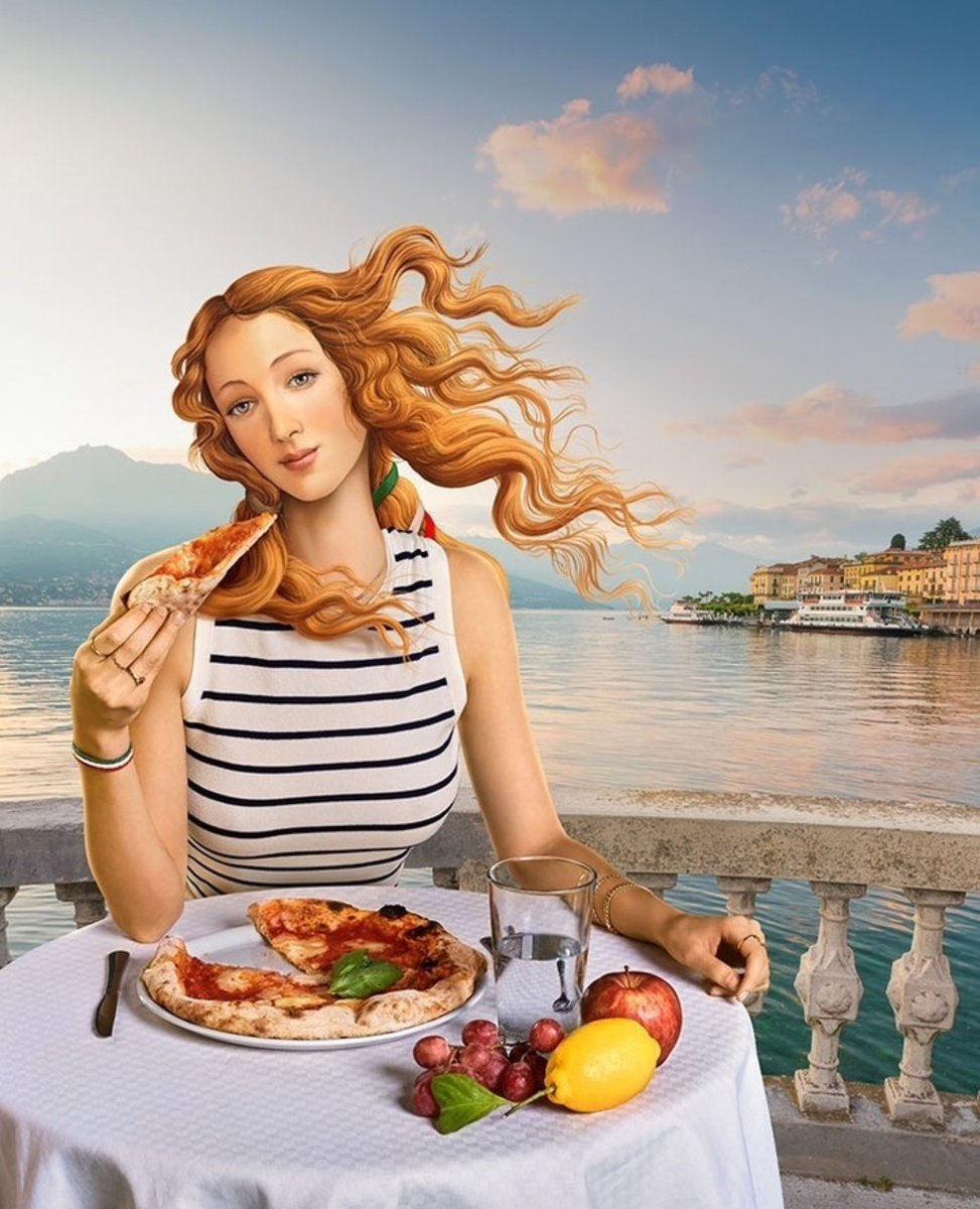 sitdowninfront's tweet photo. Ah ha! I see now why there is a furore over Botticelli’s Venus….. She’s the new face of Tourism Italy. #mummamia😏 https://t.co/zOIYKzIcdX