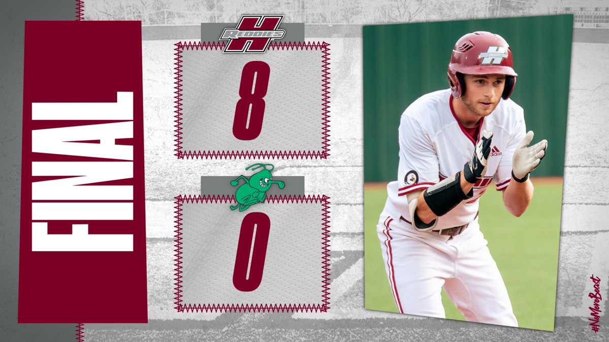ReddieBaseball's tweet photo. REDDIES WIN!

Henderson State holds UAM in check in an 8-0 win and takes a 1-0 lead in the Best-of-3 GAC Tournament series!

HSU pitching limited the Weevils to just two hits and reliever Mitchell Szczygiel pitched five shutout innings to earn the win on the mound.

#NoMereBeast https://t.co/gqbZGKGarI