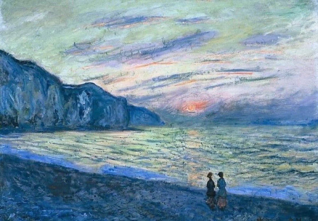 refnco's tweet photo. مونيه 

Claude Monet /Caminata al atardecer a la orilla del mar https://t.co/c83UGwuYlc