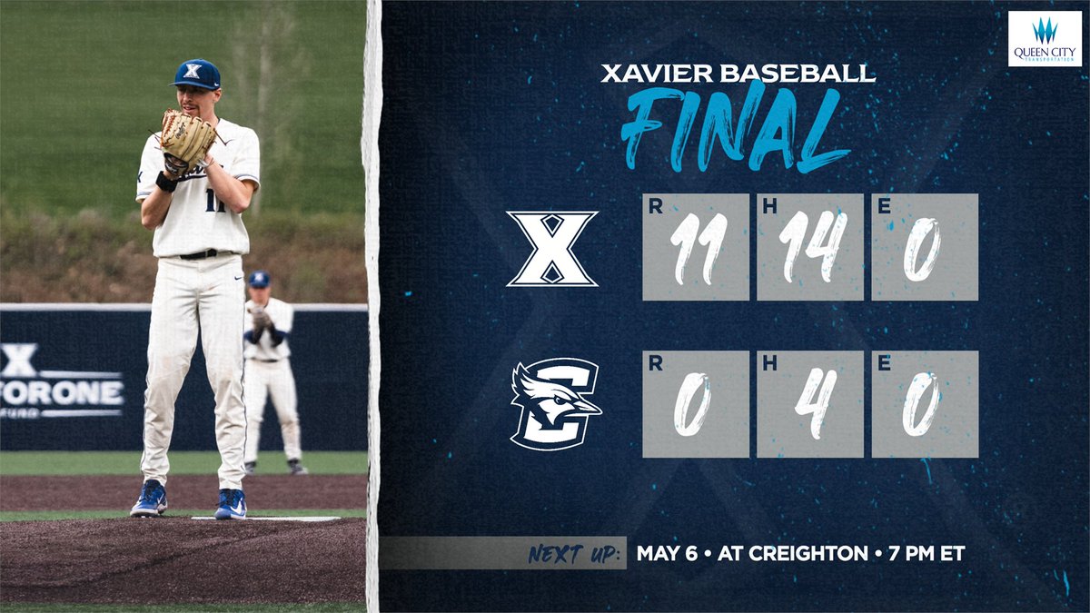 𝗖𝗼𝗺𝗽𝗹𝗲𝘁𝗲 𝗴𝗮𝗺𝗲 𝘀𝗵𝘂𝘁𝗼𝘂𝘁 🙌

LHP Brant Alazaus leads Xavier to an 11-0 series-opening victory at Creighton!

#LetsGoX