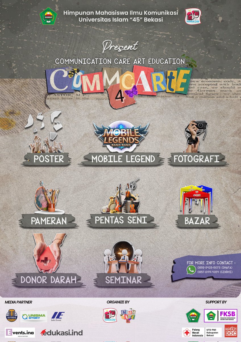 himikomunisma's tweet photo. Himifriendss
Mimin punya kabar penting, buat Himifriends yang punya minat, bakat, hobi yang ingin disalurkan. Commcarte lagi open 3 lomba lohh. 

Info selengkapnya klik link di bawah ini yaa 👇
https://t.co/VPdczfeUe5 https://t.co/wlewZRlpn2