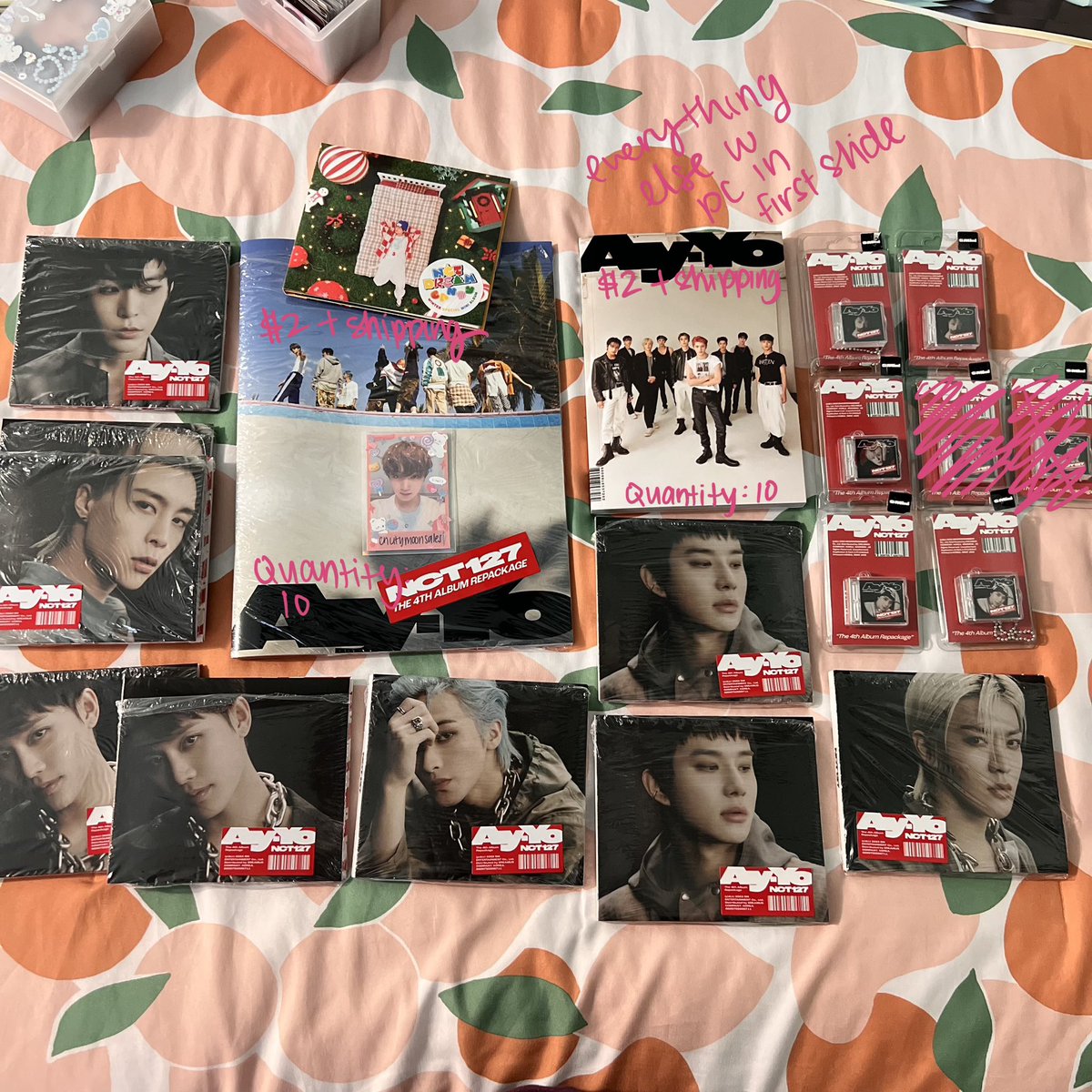 encitymoonsales's tweet photo. wts / wtt nct 127 ayyo / dream candy pcs + albums

loc: ca, usa 

want: $ stated or -

for $14 ones please pick pc + album cover or trade for ayyo wishlist
PRIO to ☆’ed, please MATCH VALUE

read CARRD before dming 
no emoji = no response 
dm if interested! -`ღ´- https://t.co/VBwdTAEhY7