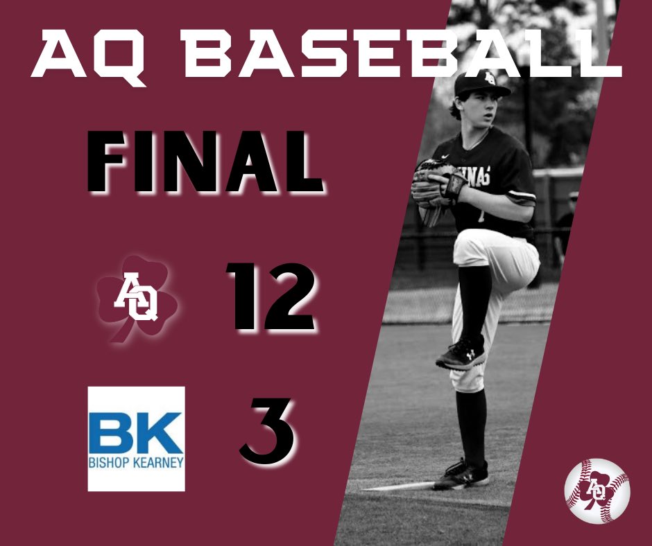AQ Baseball (@baseballaq) on Twitter photo AQ grabs lead in 5th inning to defeat Bishop Kearney. <a href="/JakeWiep3/">Jake Wiepert</a> 3.1 IP, 7K, 2-4, 2 RBI, SB, R; <a href="/TreWalker24/">Tre Walker</a> 2-3, 2B, 3 R, 2 BB, 3 SB; Ryan Lewin 1-2, 2B, 3 RBI, SB. Next up is <a href="/wnorthbaseball/">Will North Baseball</a> at home. 1st pitch at 1:00 pm. Come on out and cheer us on! #AQProud ☘️⚾️ AQ grabs lead in 5th inning to defeat Bishop Kearney. <a href="/JakeWiep3/">Jake Wiepert</a> 3.1 IP, 7K, 2-4, 2 RBI, SB, R; <a href="/TreWalker24/">Tre Walker</a> 2-3, 2B, 3 R, 2 BB, 3 SB; Ryan Lewin 1-2, 2B, 3 RBI, SB. Next up is <a href="/wnorthbaseball/">Will North Baseball</a> at home. 1st pitch at 1:00 pm. Come on out and cheer us on! #AQProud ☘️⚾️