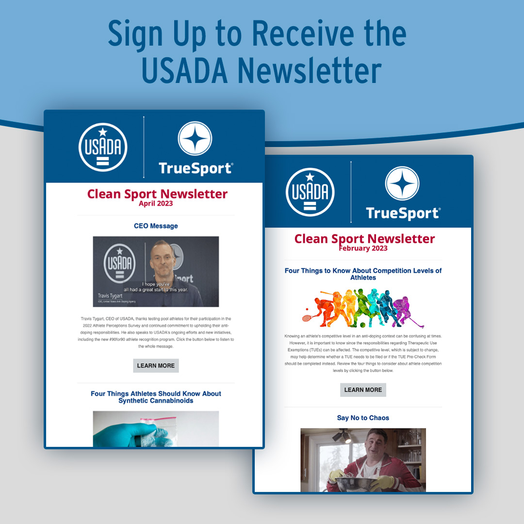 usantidoping's tweet image. Get anti-doping news and resources delivered straight to your inbox! 🚫💊 📩

Sign up for our Clean Sport Newsletter at usada.org/resources/#new…

#CompeteClean #CleanSport #AntiDoping