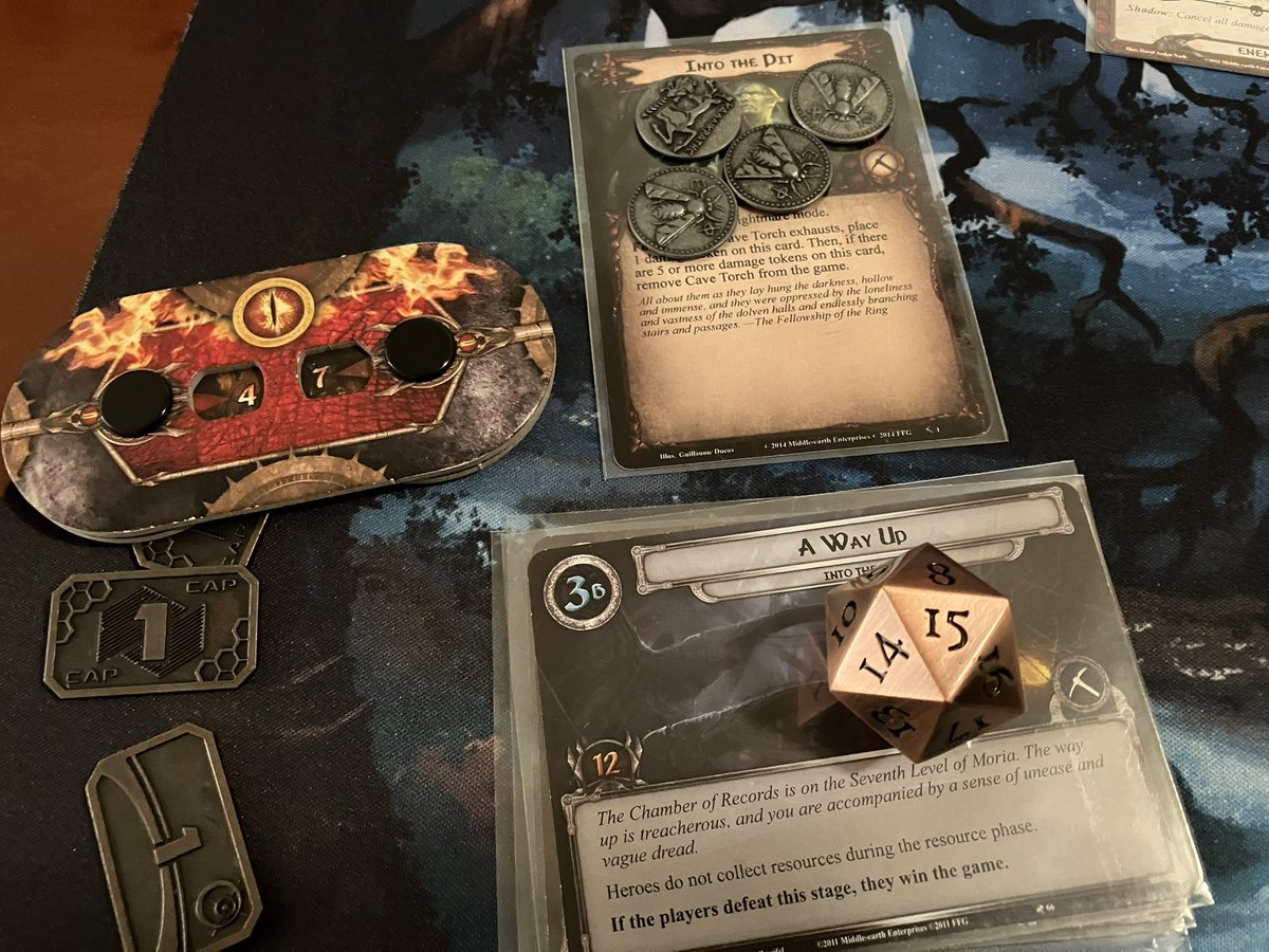 A clutch Elven Light into Dwarven Tomb into Elrond’s Counsel prevented me from threat out at 49, double Signs of Conflict shadow was bad as was Patrol Leaders never allowing themselves to be damaged lol. Had a very slow start that almost cost me