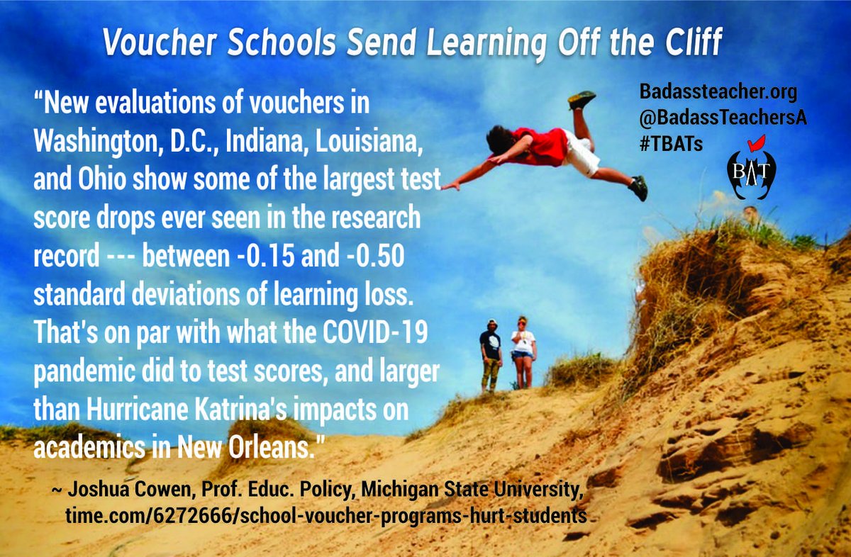Louisiana (@louisianabats) on Twitter photo Research shows that Voucher Schools hurt kids. Details: time.com/6272666/school… #TBATs <a href="/MissouriBATs/">Missouri BATs</a> <a href="/piper4missouri/">piper4missouri</a> <a href="/ArkansasBATsA/">ArkansasBATs</a> <a href="/IllinoisBATs/">IllinoisBATs</a> <a href="/IndianaBATs/">INBATs</a> <a href="/iowabats/">Iowa BATs</a> <a href="/Wisconsin_BATs/">Wisconsin BATs</a> <a href="/MNBATs1/">MN Badass Teachers</a> <a href="/OhioBATs/">Ohio BATs</a> <a href="/MIBATS/">Michigan BATS</a> Research shows that Voucher Schools hurt kids. Details: time.com/6272666/school… #TBATs <a href="/MissouriBATs/">Missouri BATs</a> <a href="/piper4missouri/">piper4missouri</a> <a href="/ArkansasBATsA/">ArkansasBATs</a> <a href="/IllinoisBATs/">IllinoisBATs</a> <a href="/IndianaBATs/">INBATs</a> <a href="/iowabats/">Iowa BATs</a> <a href="/Wisconsin_BATs/">Wisconsin BATs</a> <a href="/MNBATs1/">MN Badass Teachers</a> <a href="/OhioBATs/">Ohio BATs</a> <a href="/MIBATS/">Michigan BATS</a>