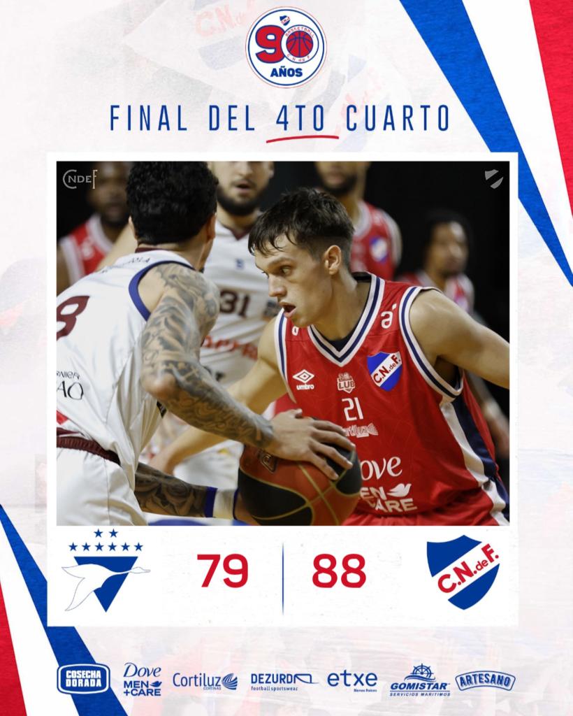 ¡𝗚𝗔𝗡𝗢́ 𝗡𝗔𝗖𝗜𝗢𝗡𝗔𝗟! 🔵⚪️🔴 
⏱️ Final del partido 🏀

Biguá 79 - 88 #Nacional

#ElClubGigante
#MismoEscudoMismaPasión