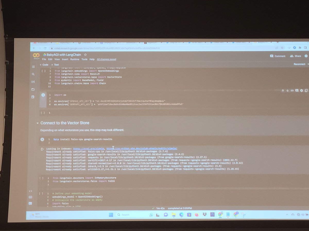 SarahFeldmanSF's tweet photo. Great conversations at @gdgsv  "Autonomous Agents and the Promise of AGI".

Discussion on metacognition + cost &amp; efficiency guardrails, for ChatGPT in autonomous agent use cases.

#autoGPT #gpt4 #pinecone #babyAGI #langChain #metacognition #gdg #chatgpt #llm #continuousEd https://t.co/bfgmlvaggm