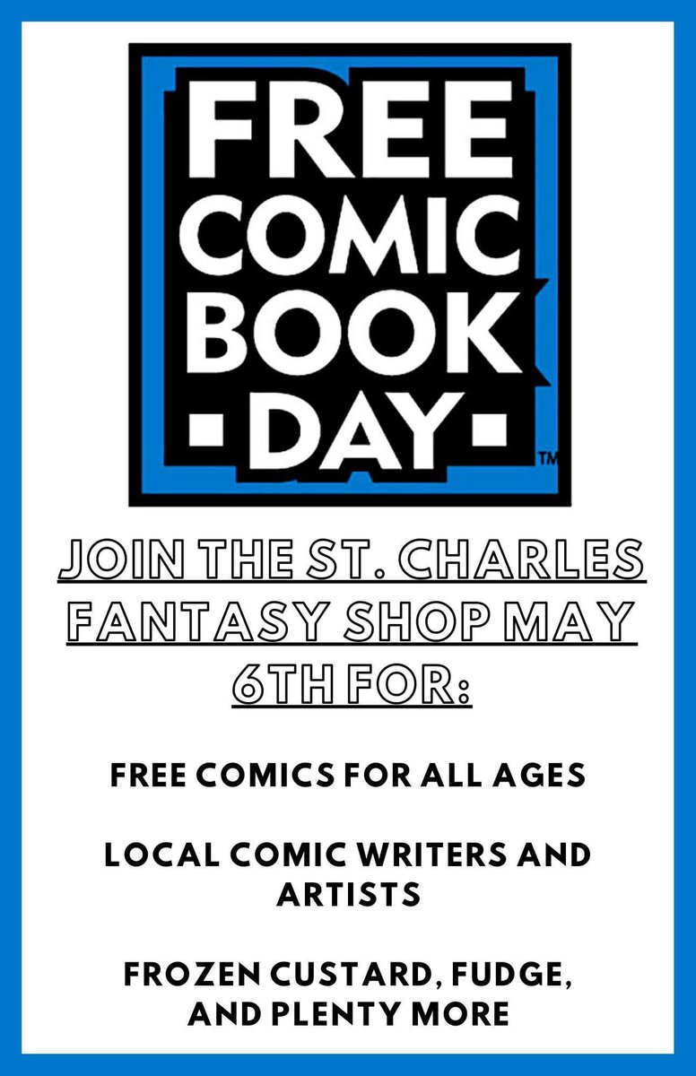 Saturday is <a href="/Freecomicbook/">Free Comic Book Day</a> Day! Come see team Ink &amp; Drink at <a href="/ASTLComics/">Apotheosis Comics & Lounge</a> S. Grand, <a href="/thewizardswagon/">The Wizard's Wagon</a>, <a href="/fantasyshopcrv/">Fantasy Shop</a>, <a href="/FantasyShopSTC/">Fantasy Shop St. Charles</a>, and <a href="/Heroic_Adv/">Heroic Adventures</a> and snag your copy of our free minicomic ON THE HOUSE! The theme this year? Dragons!