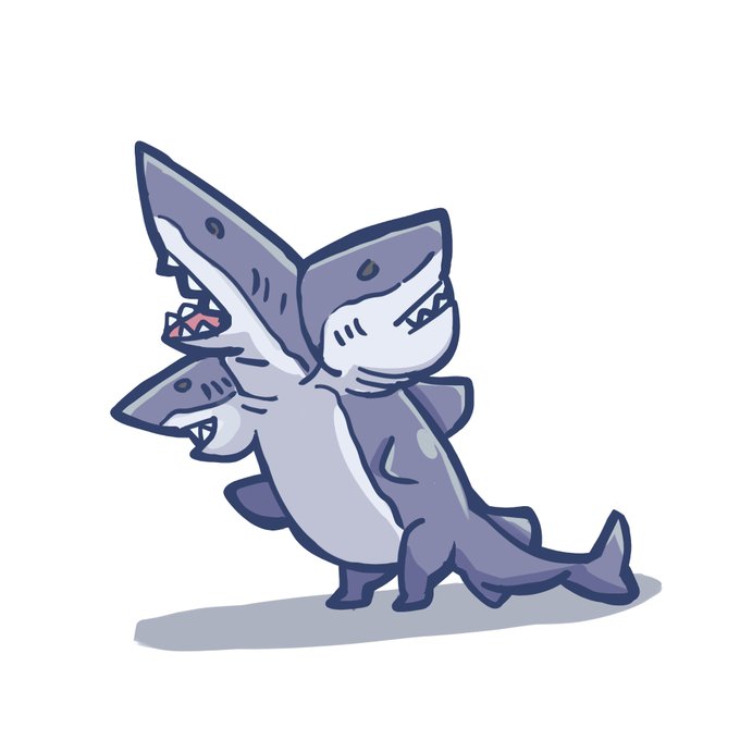 「shark standing」 illustration images(Latest)