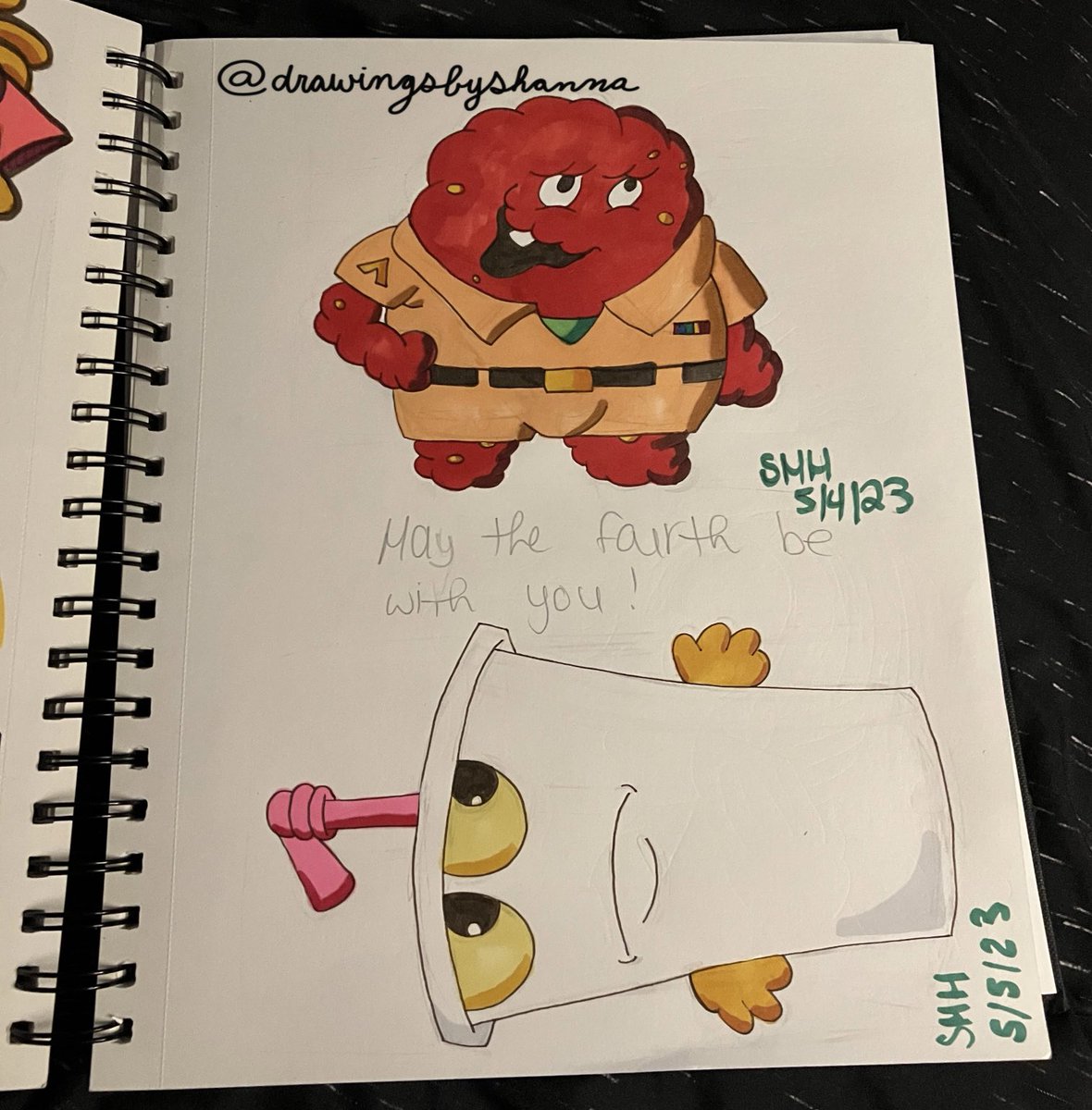 Shanna1498's tweet photo. I watched the new Aqua Teen Hunger Force movie and loved it so I drew Meatwad and Shake 🥛🍟🎥 #art #artistontwittter #doodle #fanart #meatwad #shake #movie #athf #plantasm #tvshow #nostalgia #cartoon #adultswim #traditionalart #edgy #fastfood #ohuhumarkers #ink #colorful #artsy https://t.co/UH5VOSGXC4