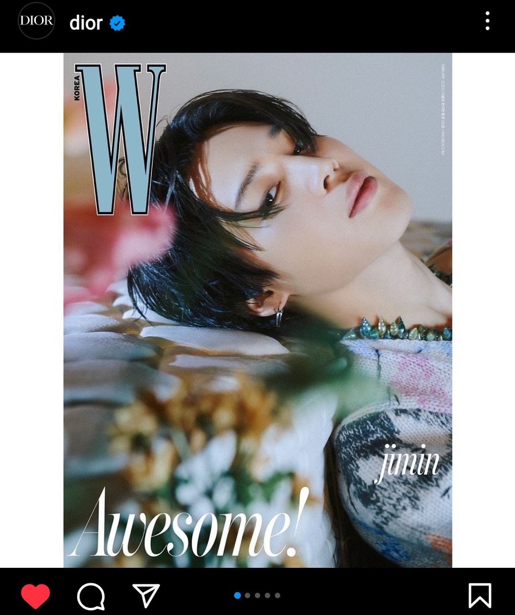 Dior Via official Instagram | 6.5.23

instagram.com/p/Cr46ELWINYS/…

'On a cover-star roll ,BTS vocalist and Dior Global Ambassador @.j.m fronted the February 2023 issue of @.wkorea incarnating a range of moods in elegant #DiorSummer23 '

Go Like,leave nice comments and Share!