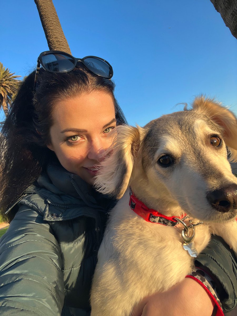 magic hour selfies at the park with my bff (best fur friend) 🥰 🐶