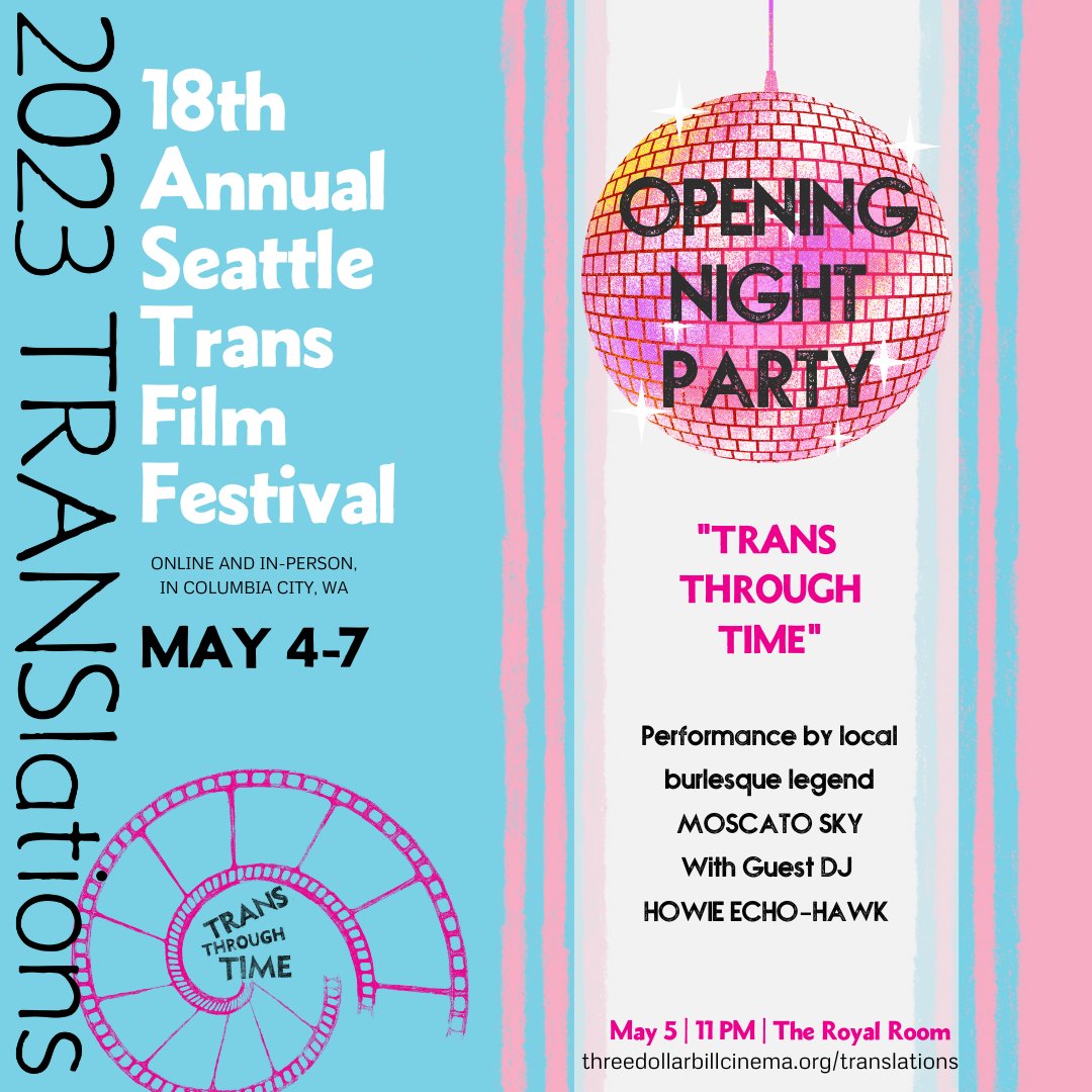 3DollarBillCine's tweet photo. Come to our #OpeningNight Party at the #TheRoyalRoom Columbia City, Seattle #2023TRANS_lations https://t.co/HN7ZbkTTMu