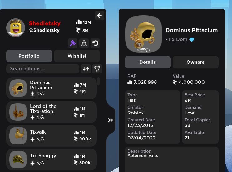 I TRADED My Dominus Pittacium(Tix Dominus) 