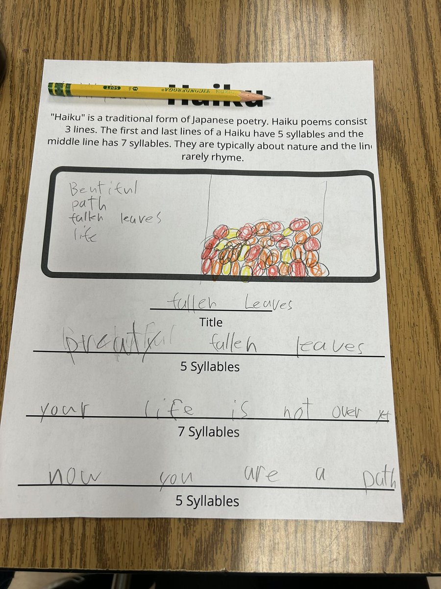 What do I do when there is a one day gap between finishing state and MAP testing, and the start of the new unit? Invite my wonderful and hilarious haiku-writing husband in to teach our #GoldenLearners about haiku &amp; help them write some. It is so fun to create poetry together!