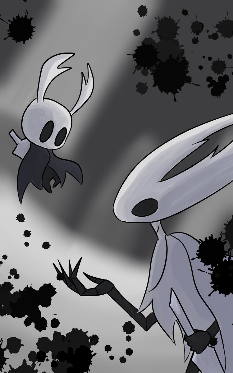 TboneArts's tweet photo. tried remaking some old art of mine #hollowknight #hollowknightart #hollowknightfanart https://t.co/GQ8Q3wWfeo