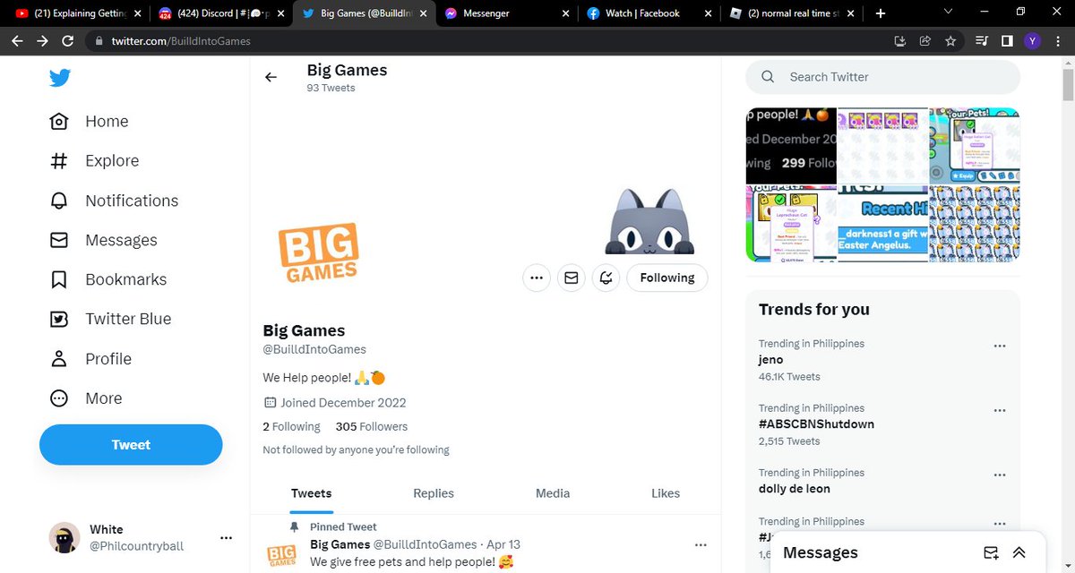 White tweet media