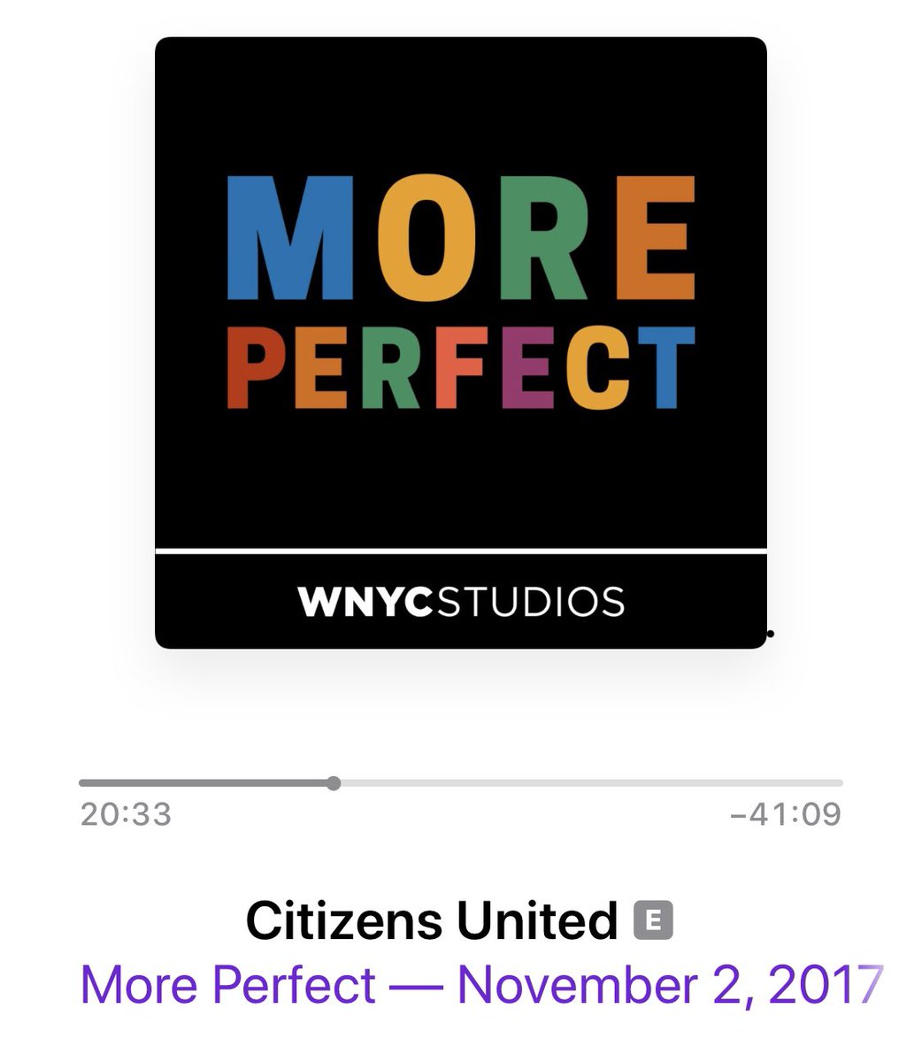 powelle404's tweet photo. @RBReich Favorite podcast on the ruling @MorePerfect https://t.co/OX1yGxgiK8