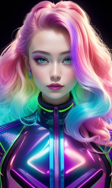 howll_ai's tweet photo. Vibrant holographic gradient colors 
@Imagine_aiart #letsimagine #AIグラビア #AIart #aigirls #Aigenerated #aigeneratedatwork #AIArtworks #AIArtwork #vyro https://t.co/h2Ndo7HyOi